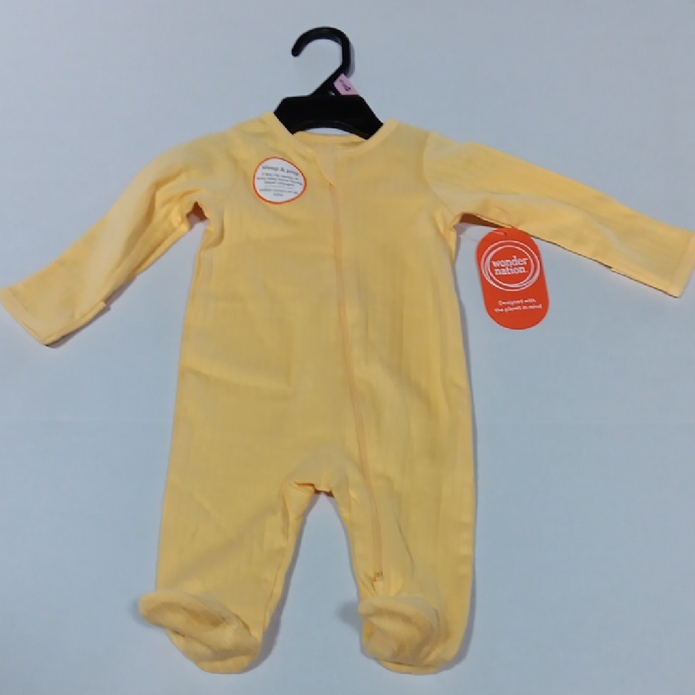 Wondernation Yellow Zippy 0/3 Month